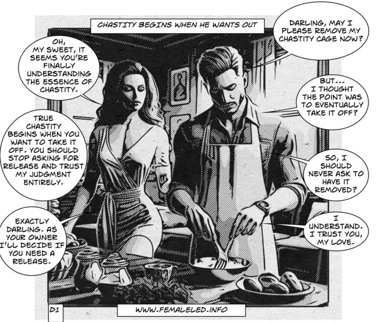 Chastity begins when he wants out