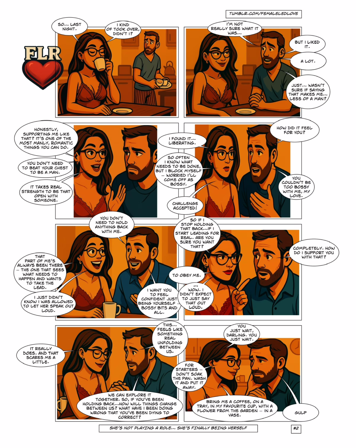 FLR Love, Episode 2: She’s not playing a role… She’s finally being herself